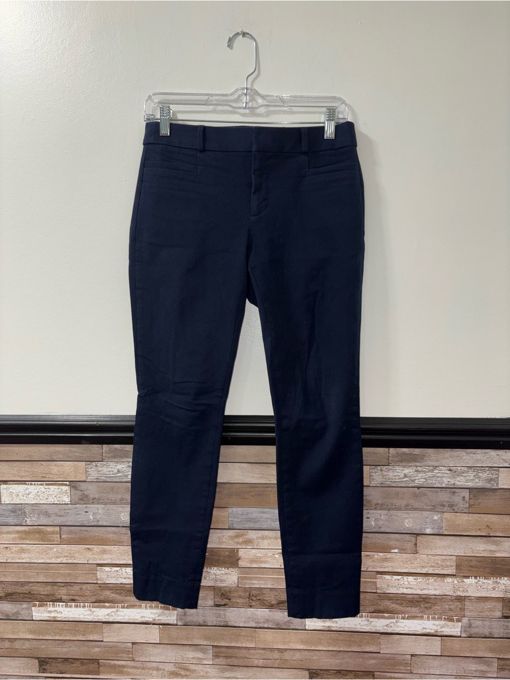 Banana Republic Women's Sloan Md Rise Skinny Navy Ankle Pants Size 0